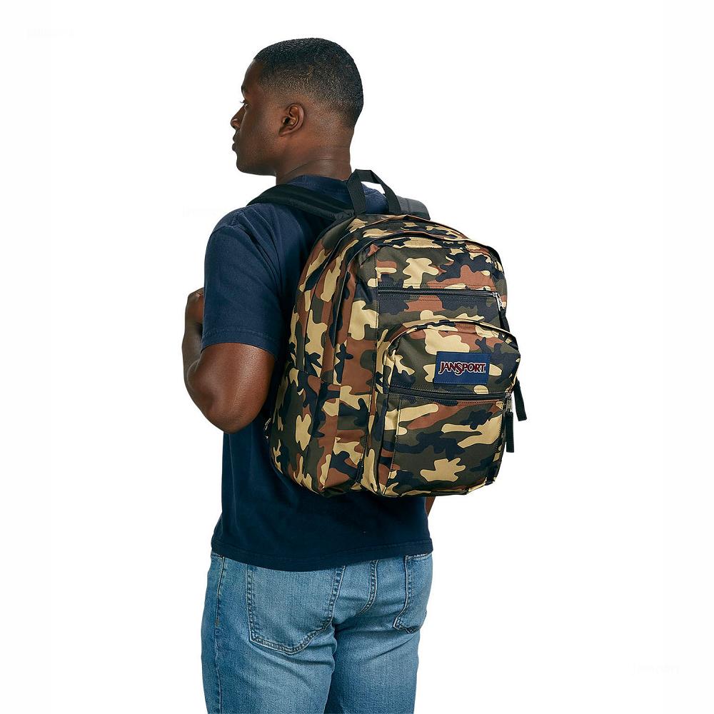 Camo JanSport BIG STUDENT Laptop Backpacks | US_JS038