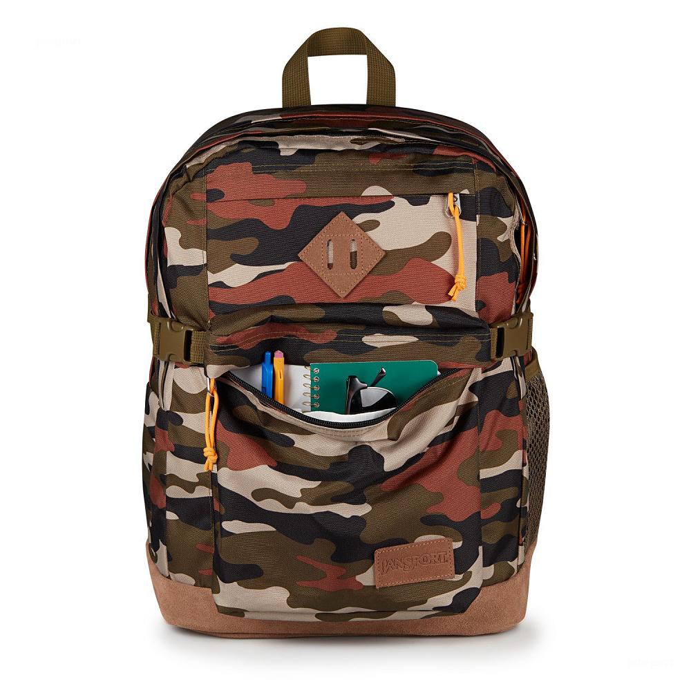 Camo JanSport SUEDE CAMPUS School Backpacks | US_JS382