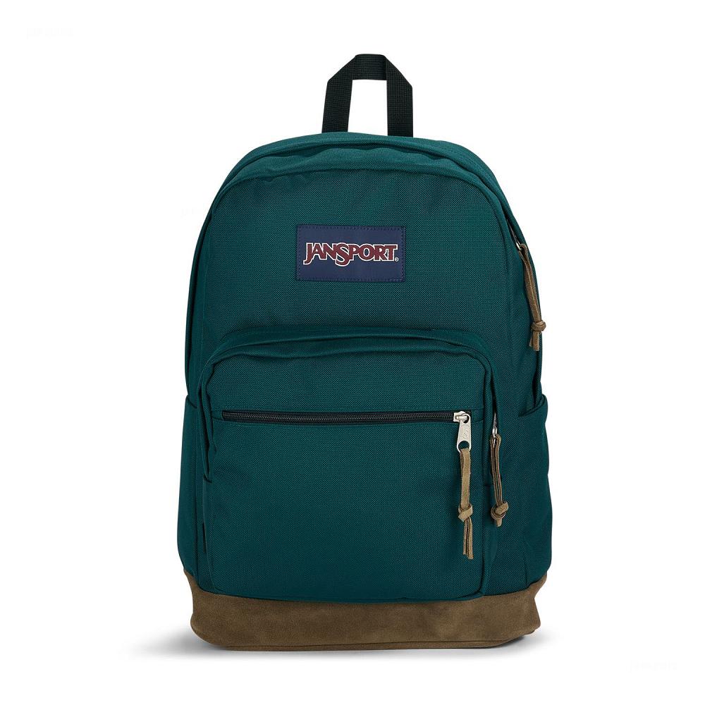 Deep Green JanSport Right Pack Laptop Backpacks | US_JS295