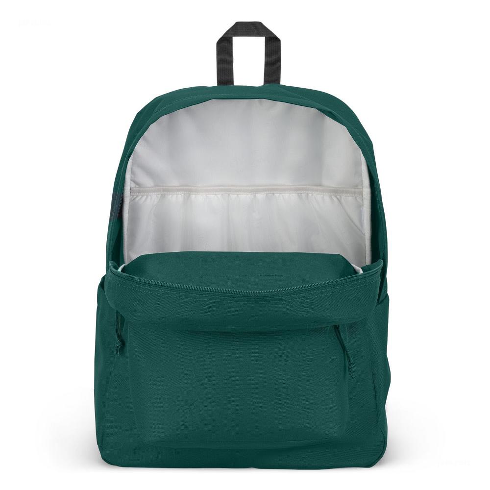 Deep Green JanSport SuperBreak® Plus Laptop Backpacks | US_JS07B