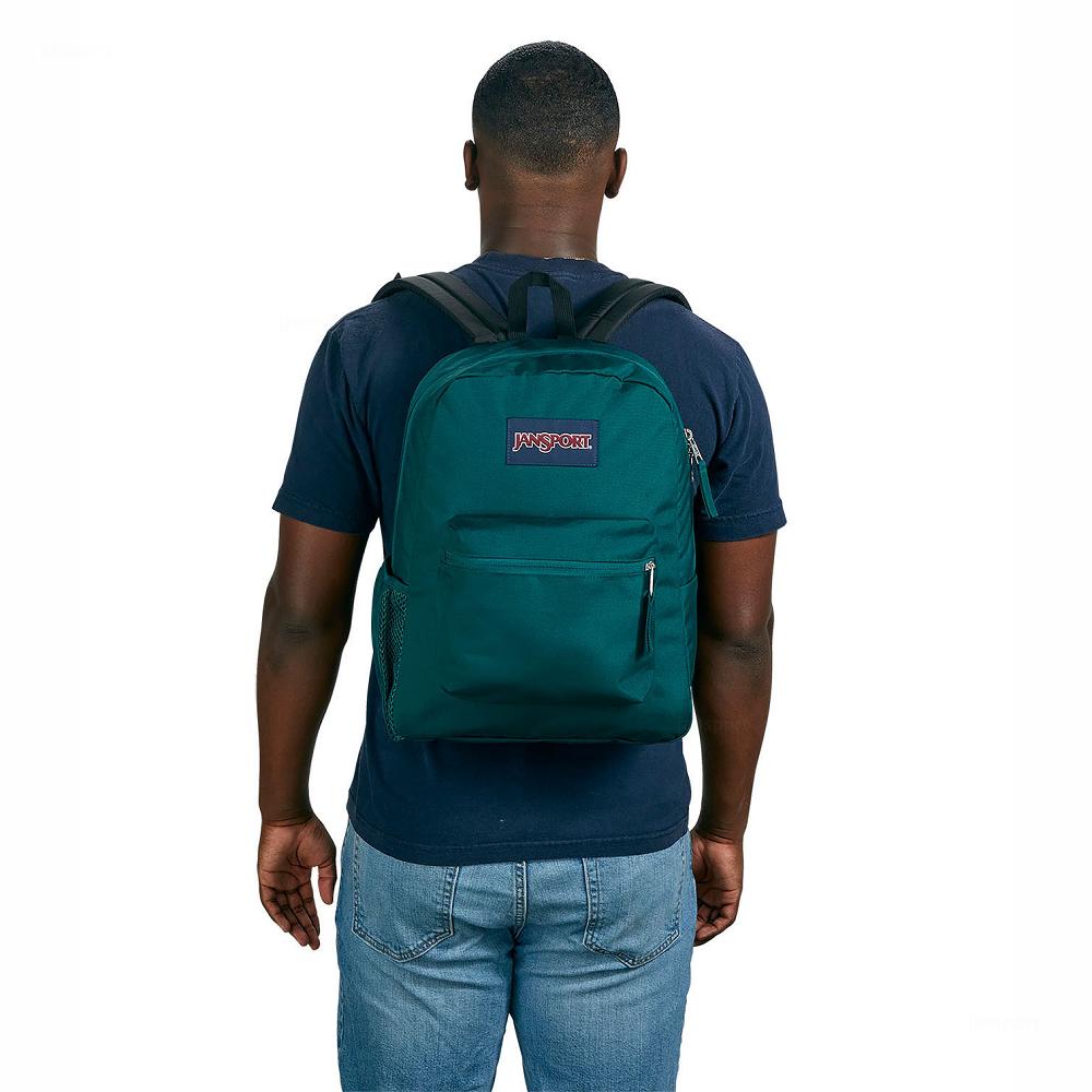 Green JanSport CROSS TOWN School Backpacks | US_JS285