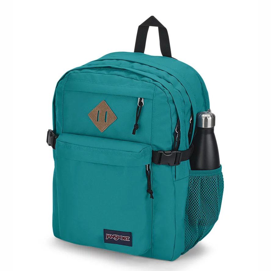 Green JanSport Main Campus Laptop Backpacks | US_JS268