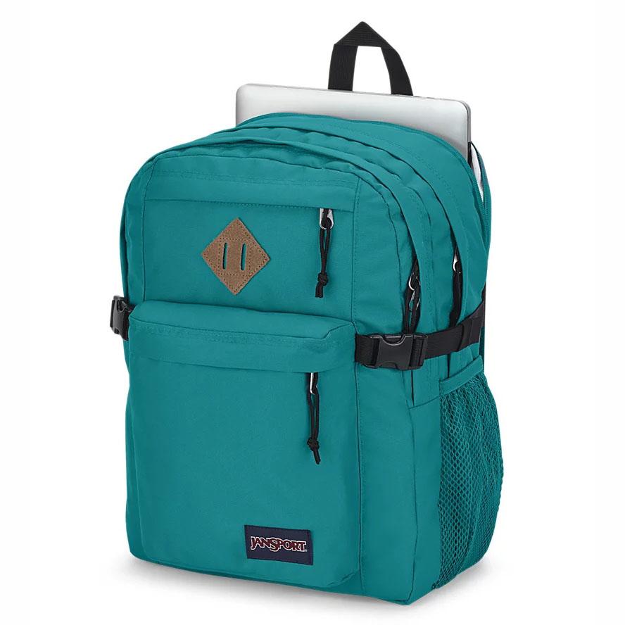 Green JanSport Main Campus Laptop Backpacks | US_JS268