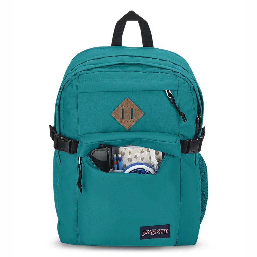 Green JanSport Main Campus Laptop Backpacks | US_JS268