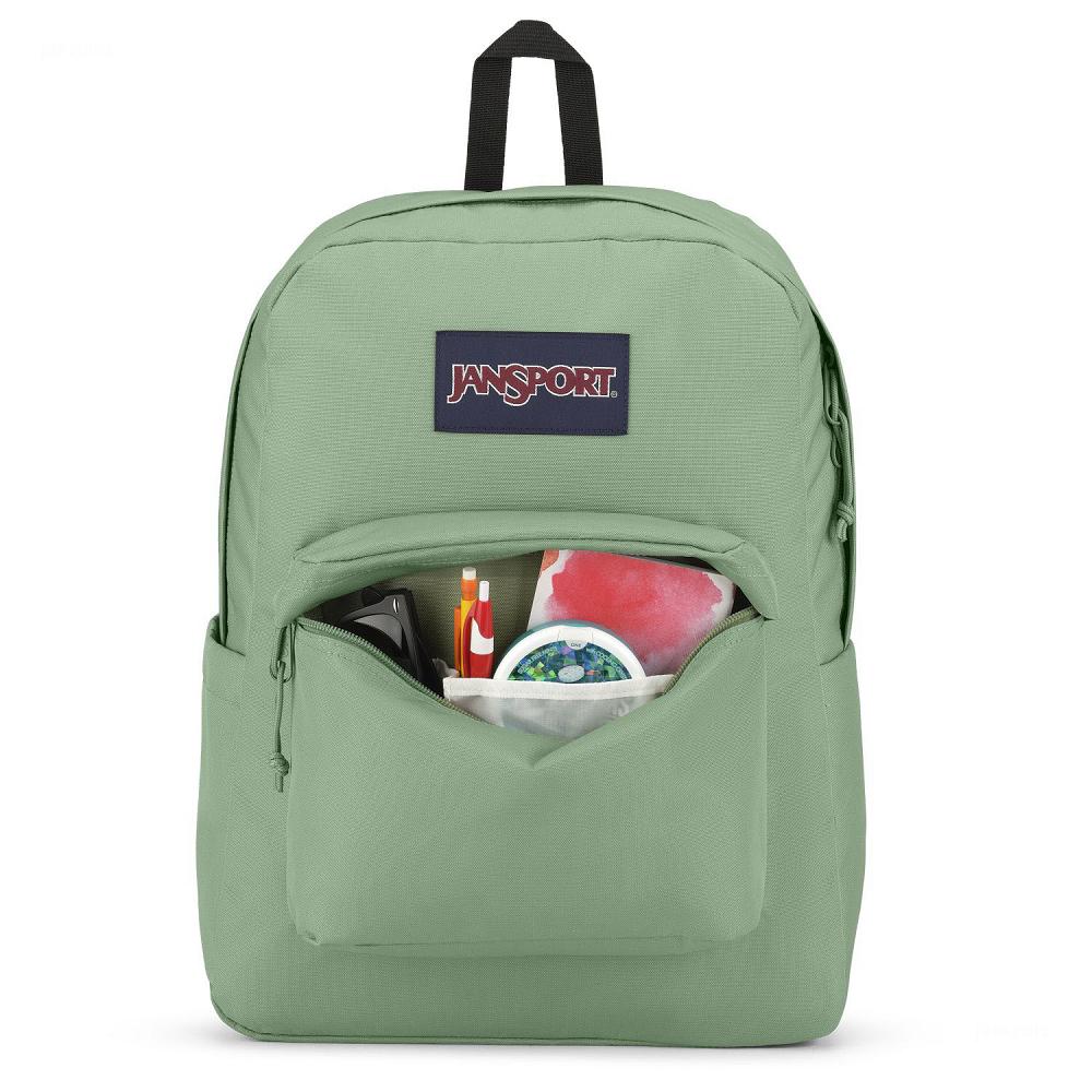 Green JanSport SuperBreak® Plus Laptop Backpacks | US_JS210