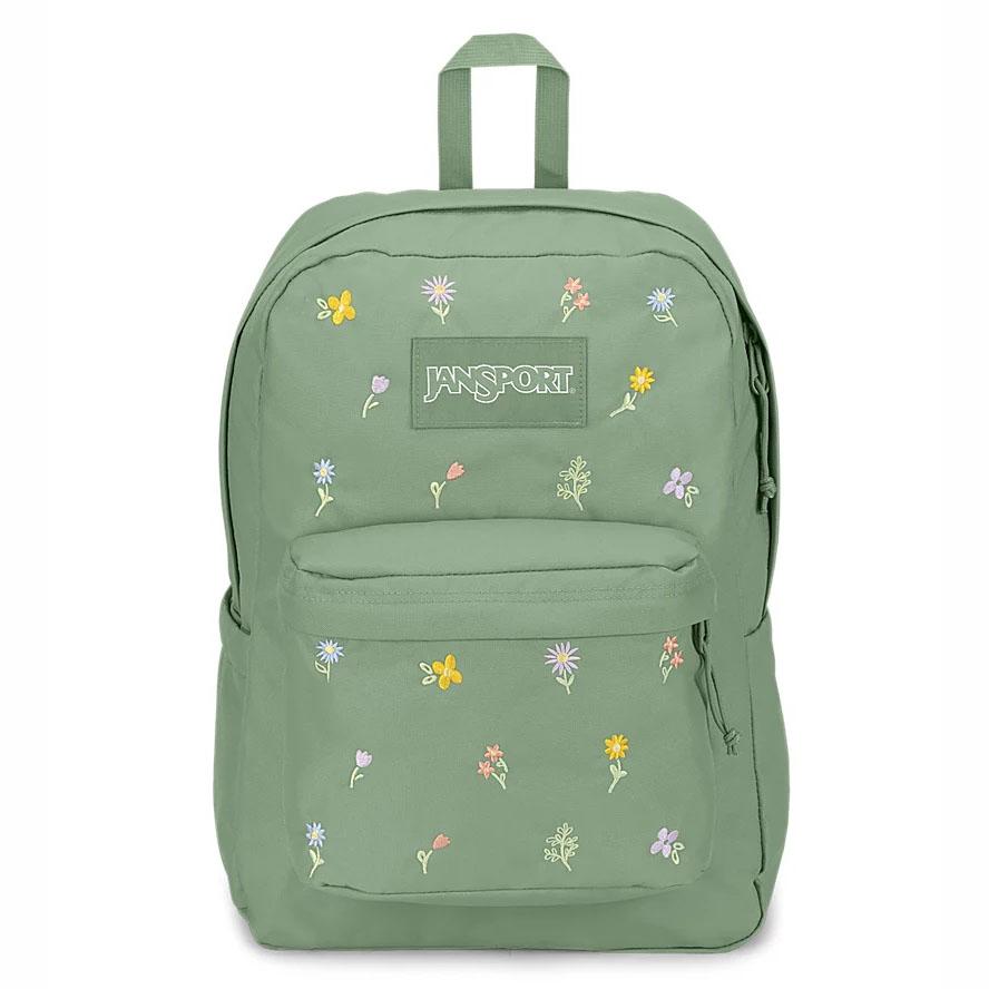 Green JanSport SuperBreak® Plus School Backpacks | US_JS115