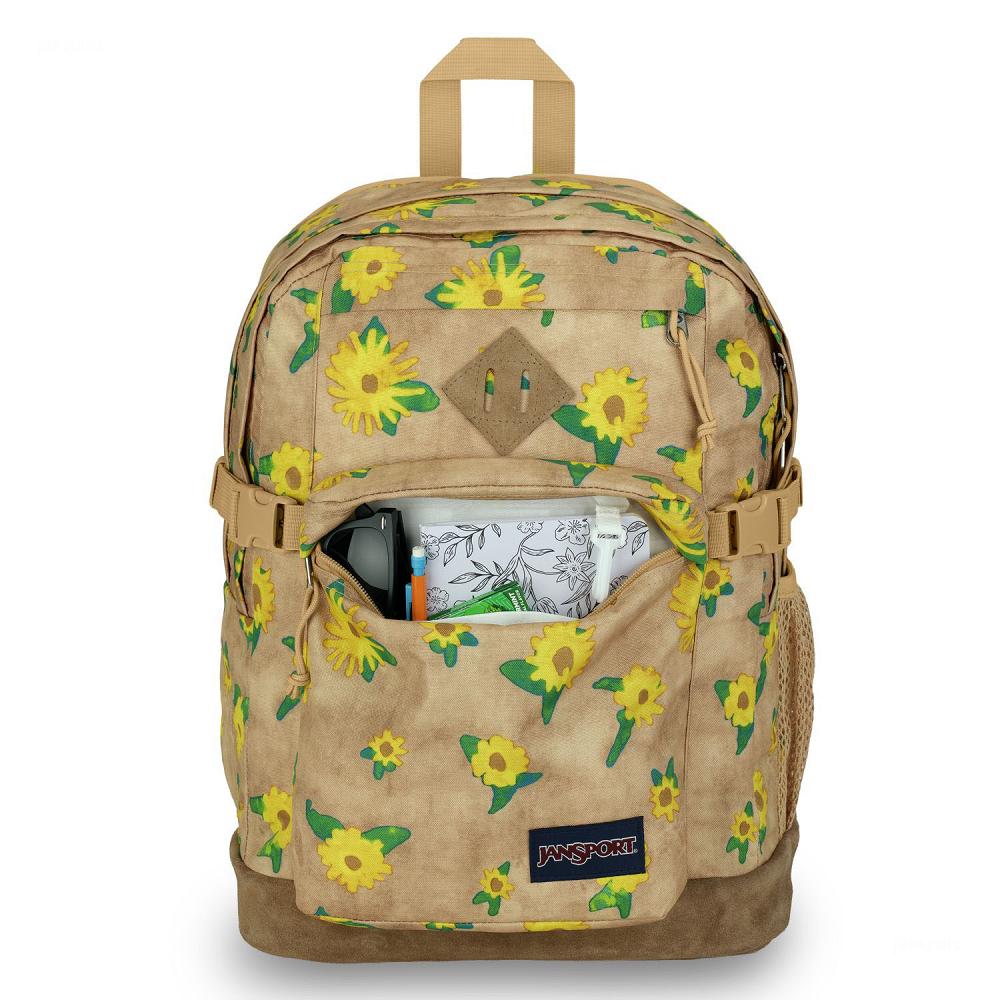 Khaki JanSport SUEDE CAMPUS School Backpacks | US_JS271