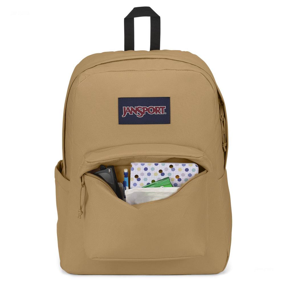 Khaki JanSport SuperBreak® Plus Laptop Backpacks | US_JS483