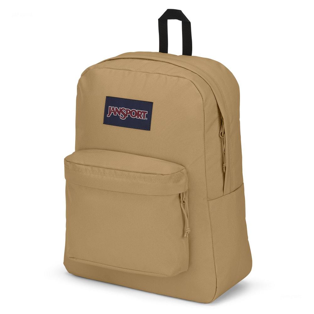 Khaki JanSport SuperBreak® Plus Laptop Backpacks | US_JS483