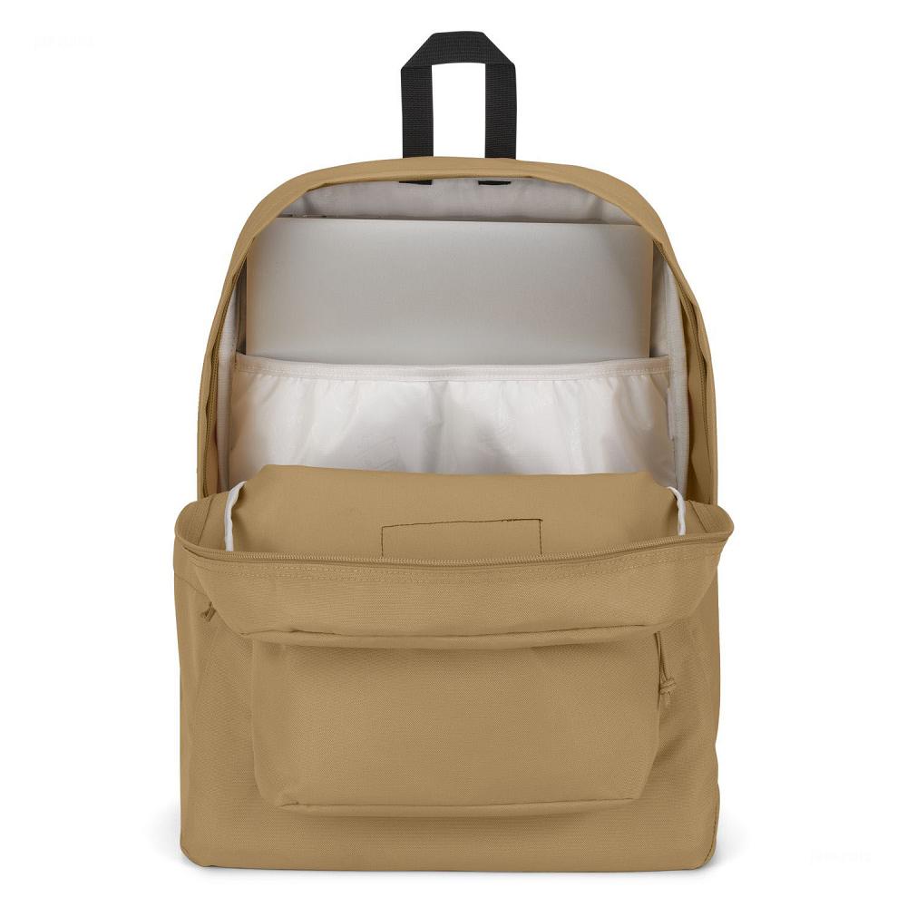 Khaki JanSport SuperBreak® Plus Laptop Backpacks | US_JS483