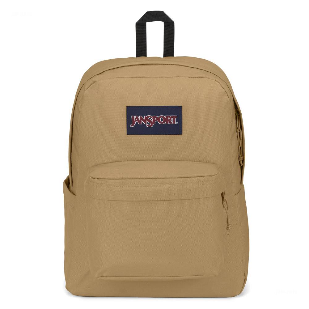 Khaki JanSport SuperBreak® Plus Laptop Backpacks | US_JS483