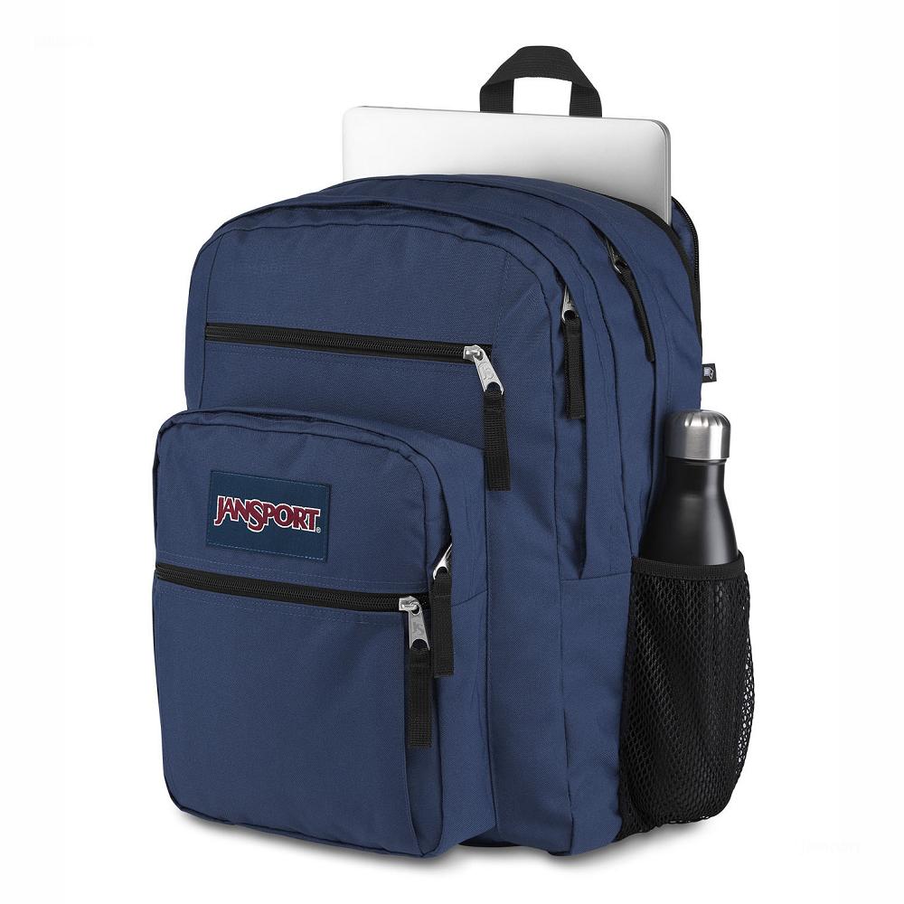 Navy JanSport BIG STUDENT Laptop Backpacks | US_JS134