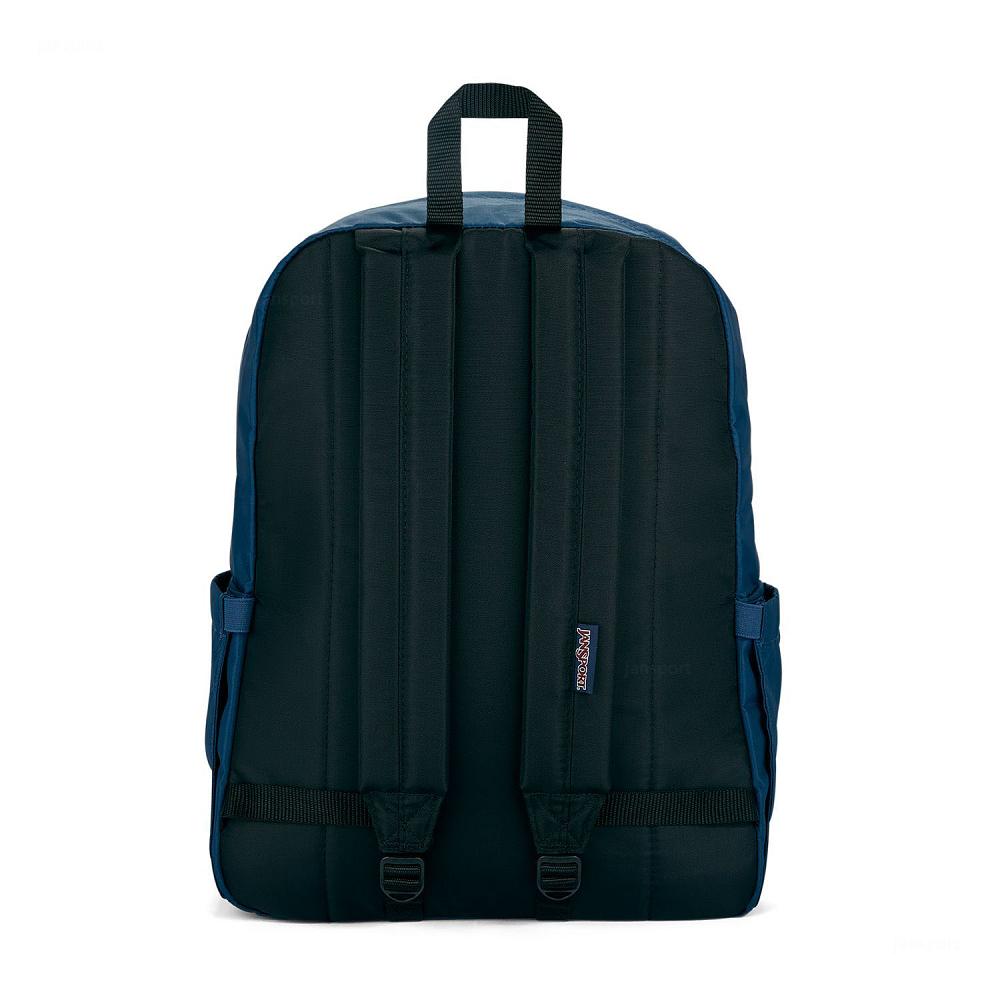 Navy JanSport Double Break Laptop Backpacks | US_JS311