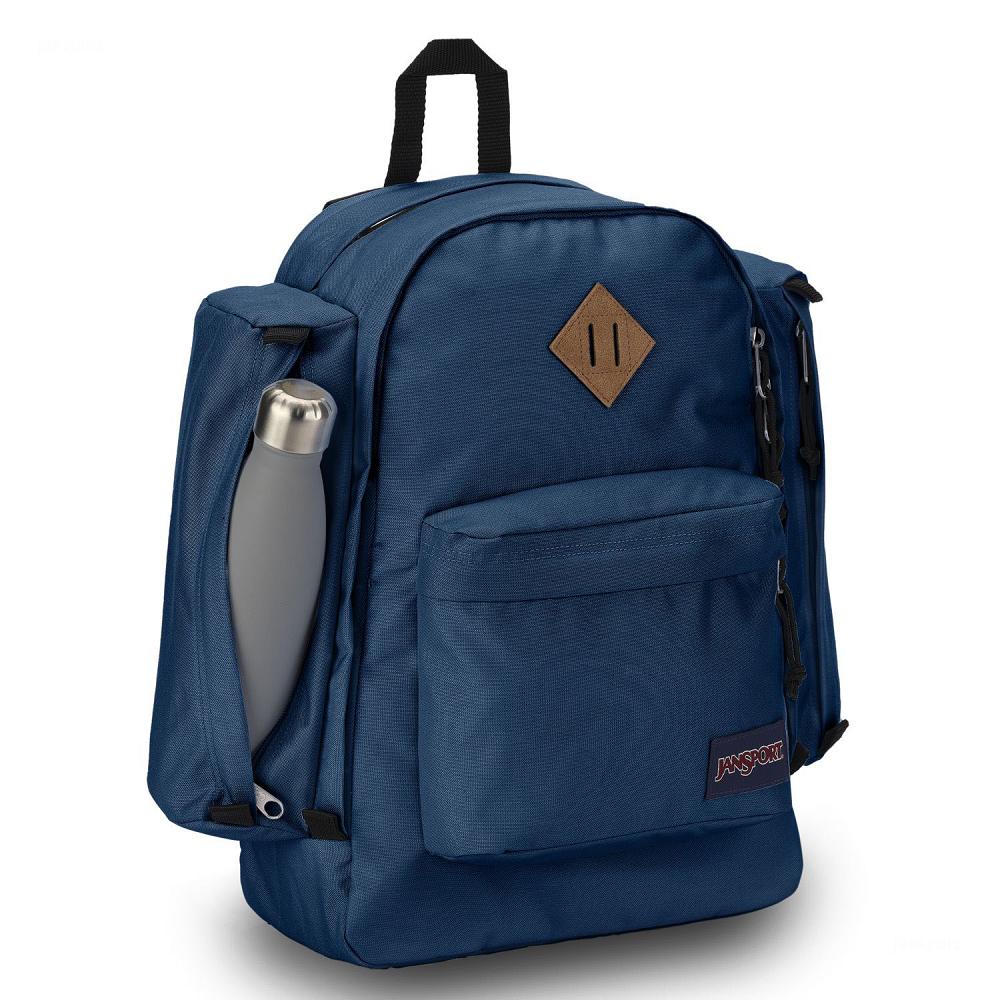 Navy JanSport Field Pack Laptop Backpacks | US_JS015