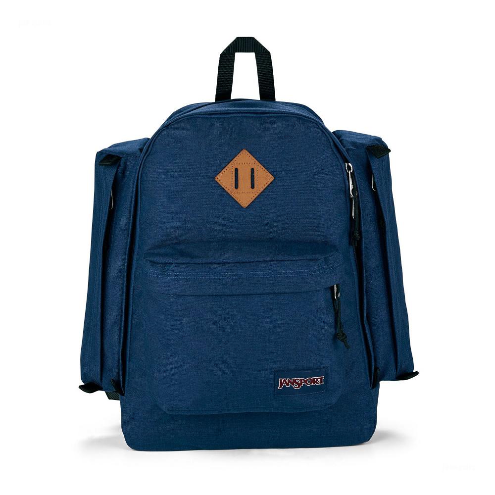 Navy JanSport Field Pack Laptop Backpacks | US_JS015