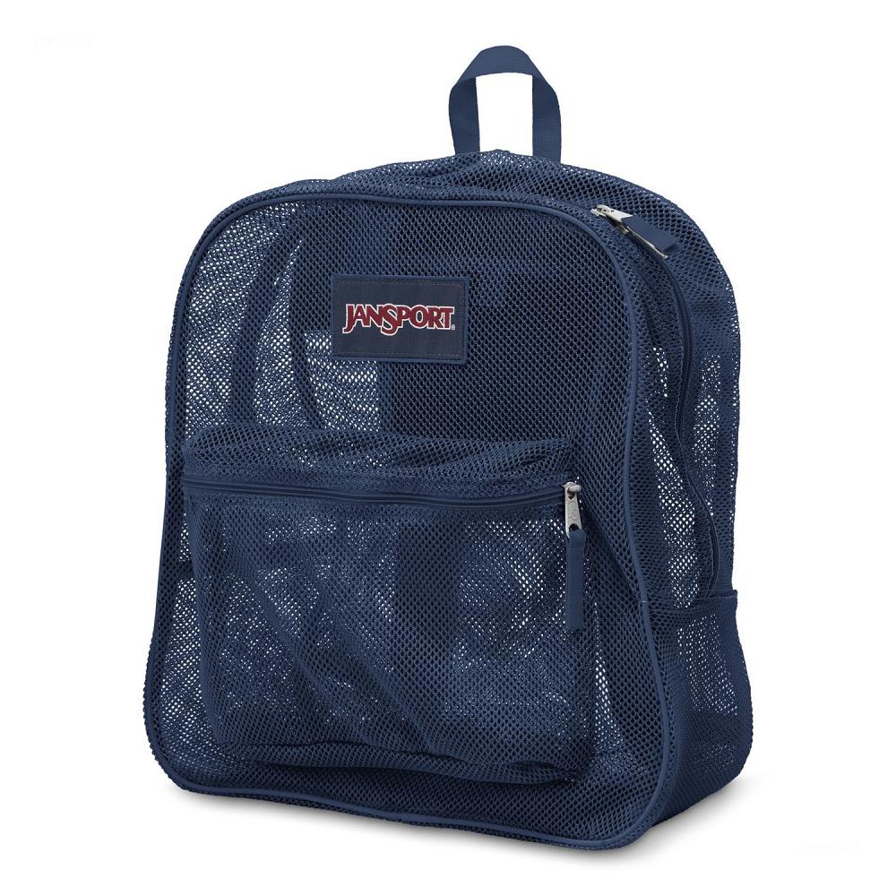 Navy JanSport Mesh Pack School Backpacks | US_JS553