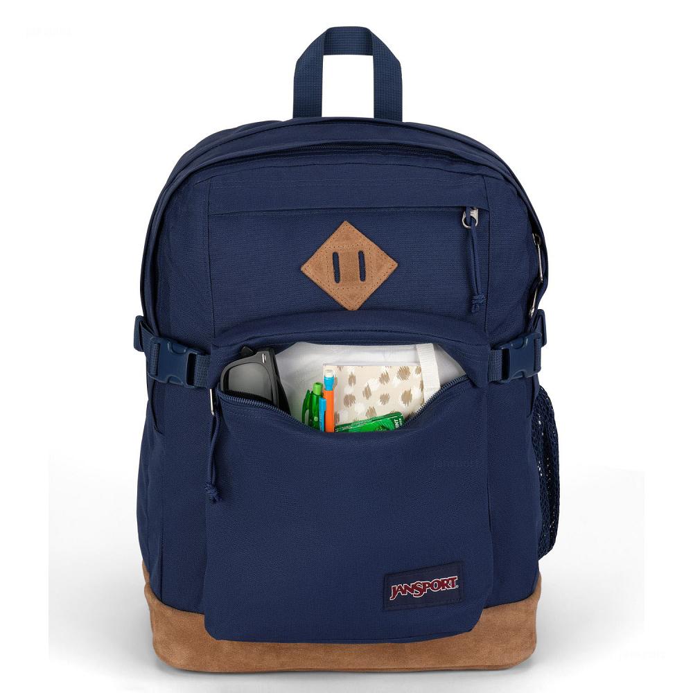 Navy JanSport SUEDE CAMPUS Laptop Backpacks | US_JS414