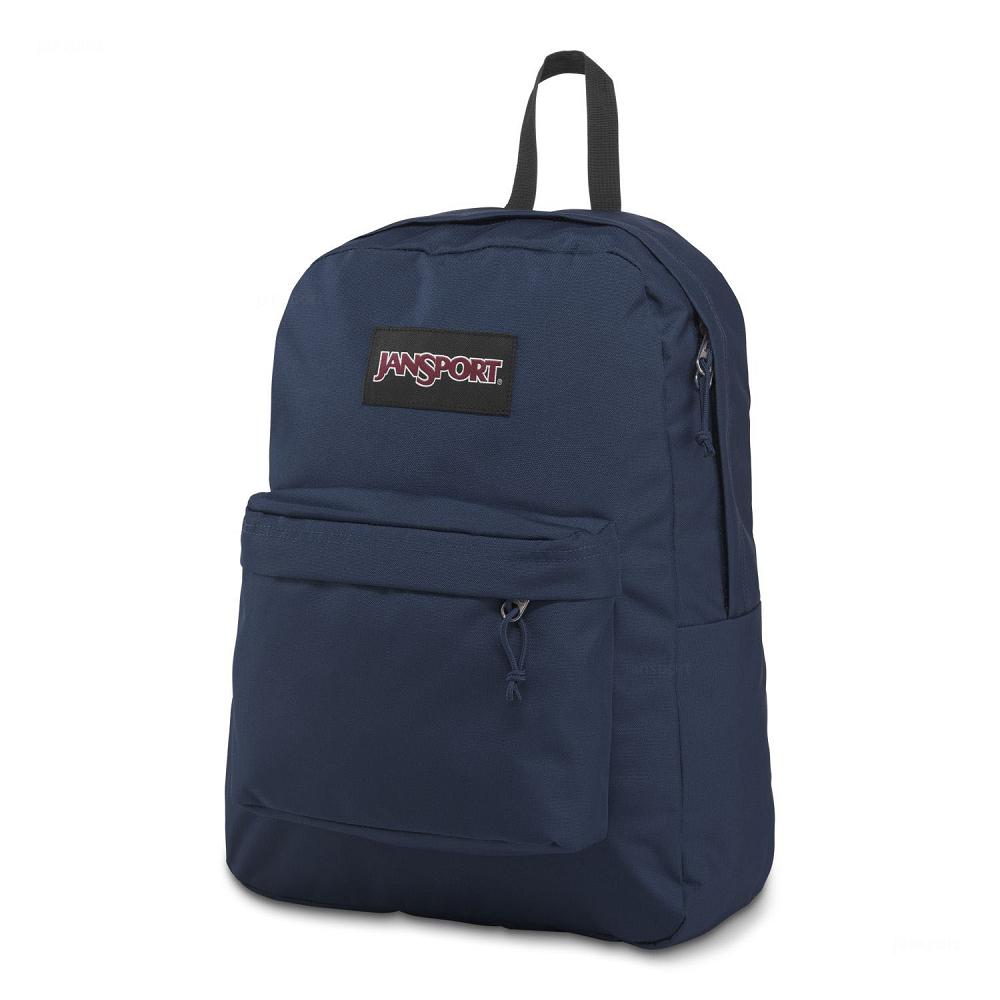 Navy JanSport SuperBreak® Plus Laptop Backpacks | US_JS287