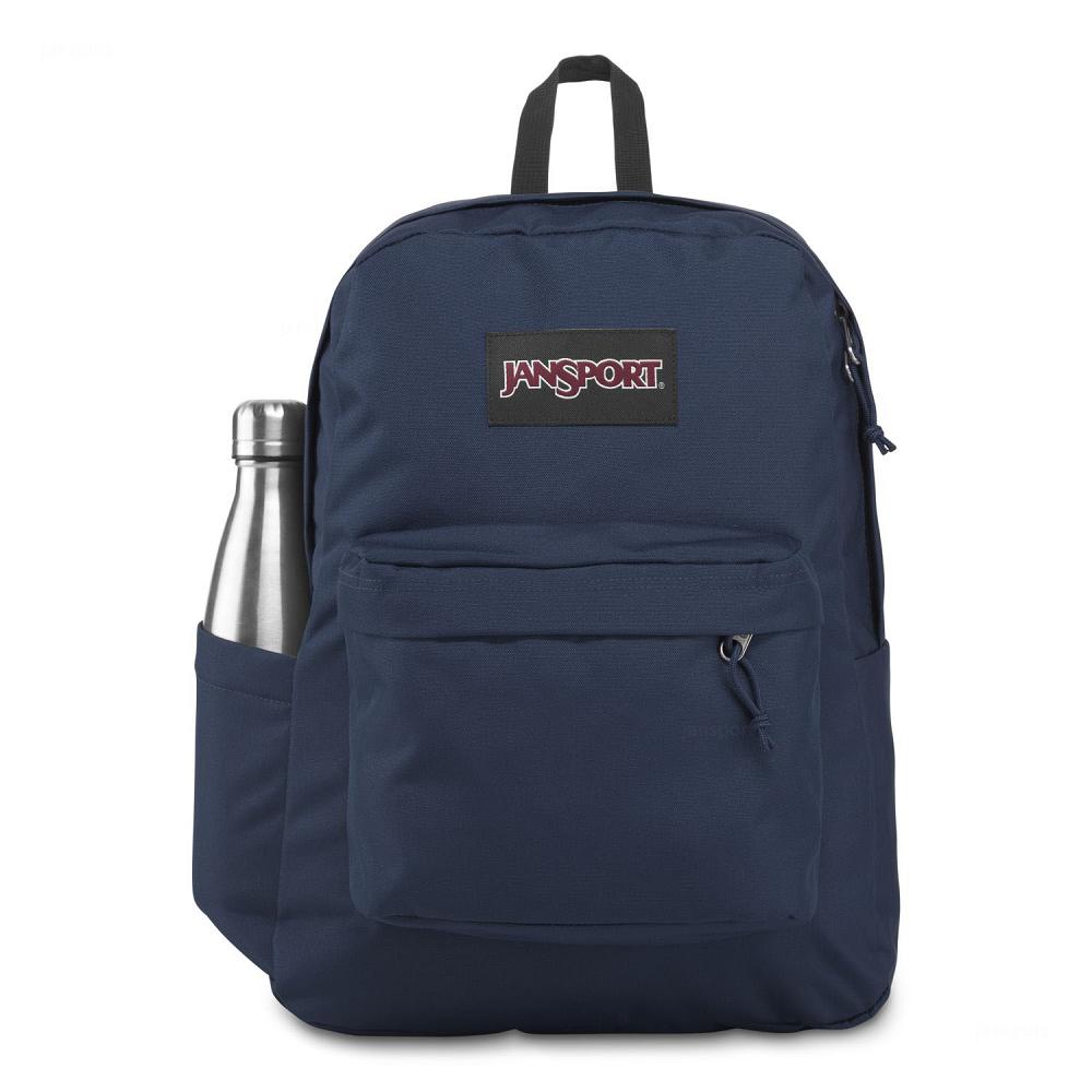 Navy JanSport SuperBreak® Plus Laptop Backpacks | US_JS287