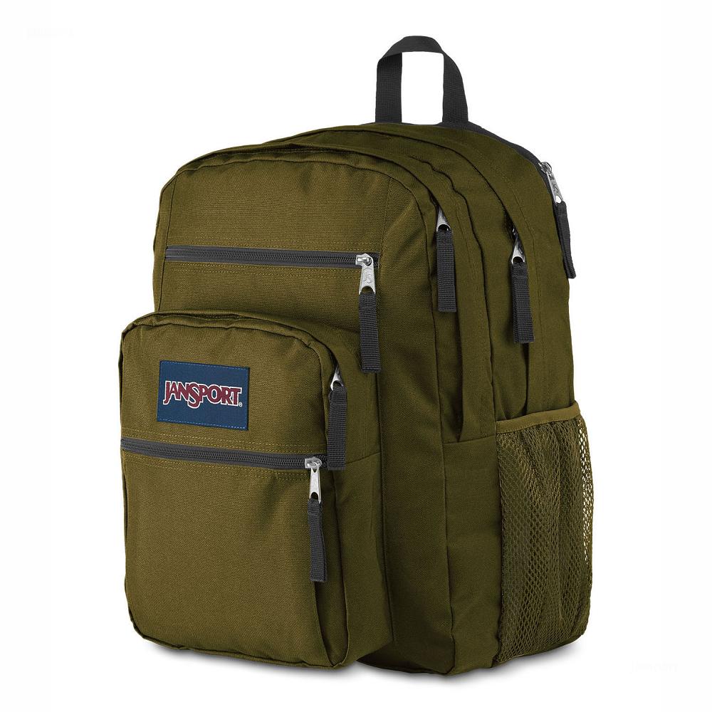 Olive JanSport BIG STUDENT Laptop Backpacks | US_JS476