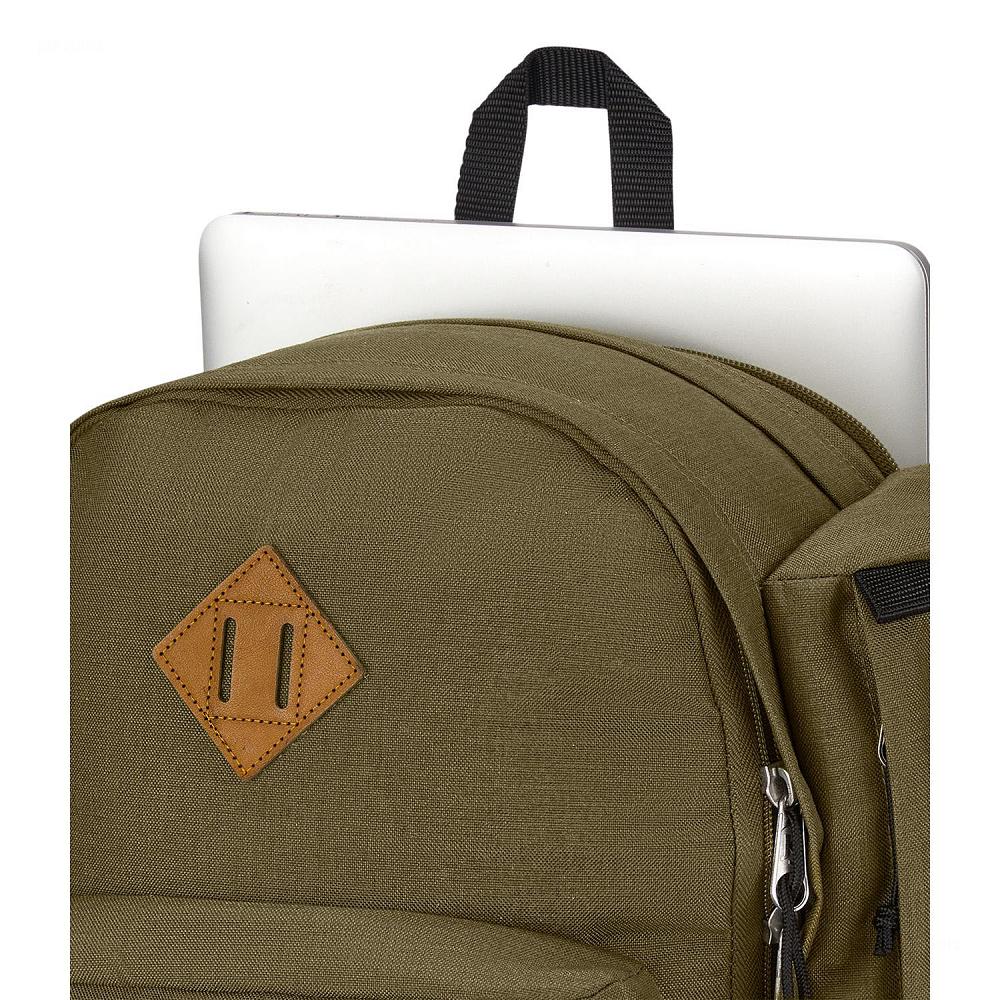 Olive JanSport Field Pack Laptop Backpacks | US_JS042