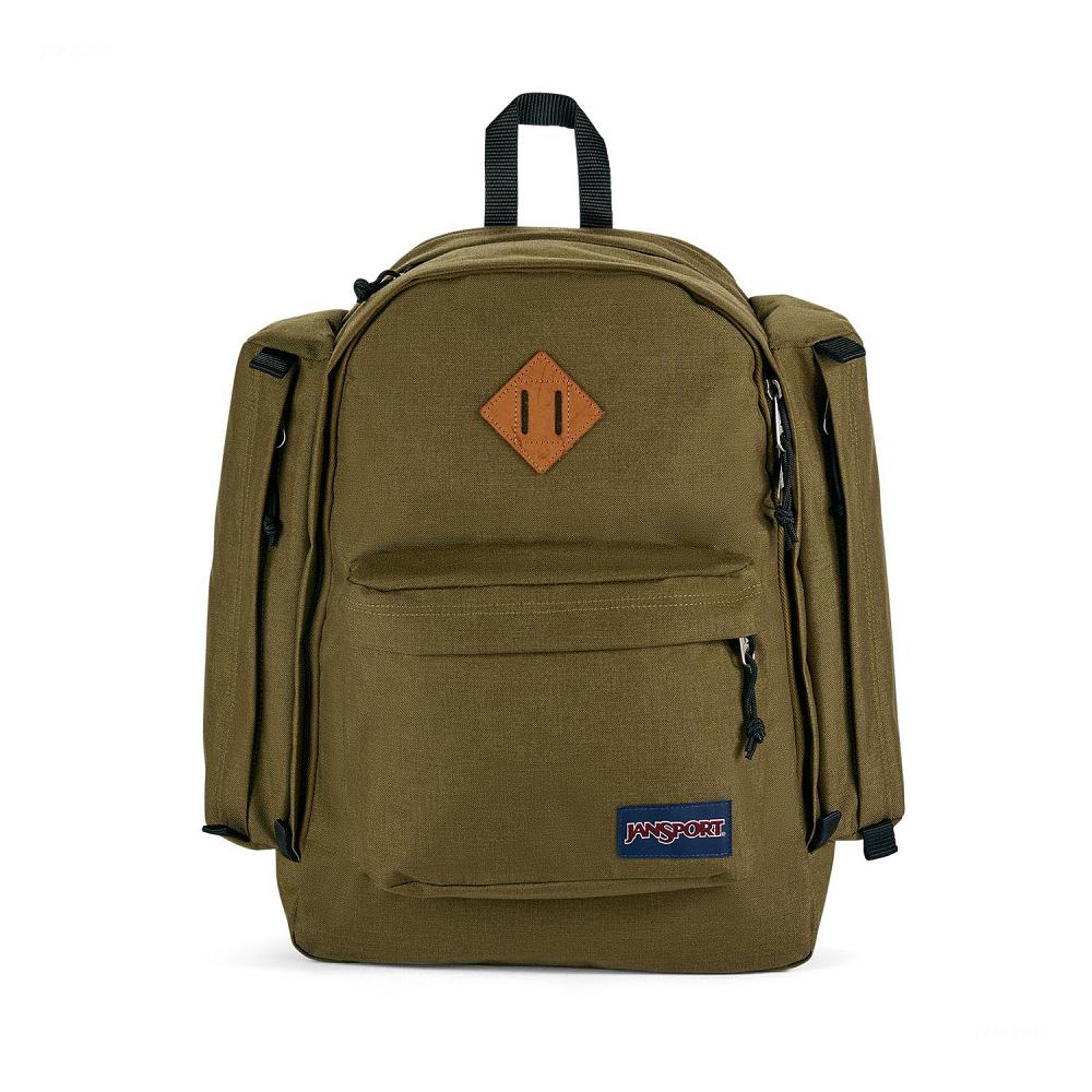 Olive JanSport Field Pack Laptop Backpacks | US_JS042