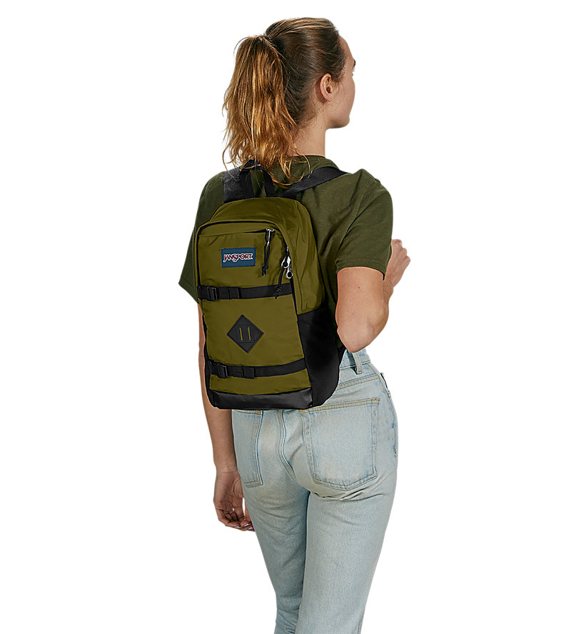 Olive JanSport Off Campus Sling Messenger Bags | US_JS386