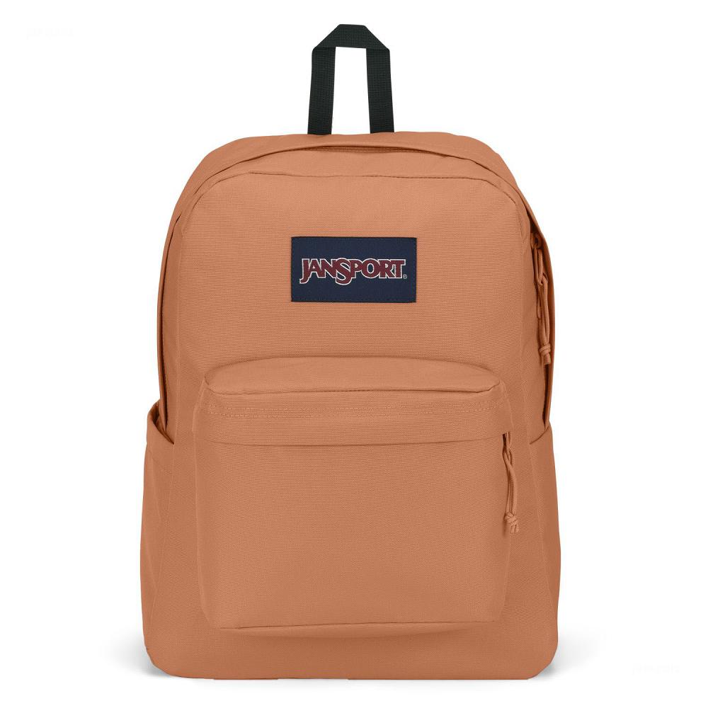 Orange JanSport SuperBreak® Plus Laptop Backpacks | US_JS347