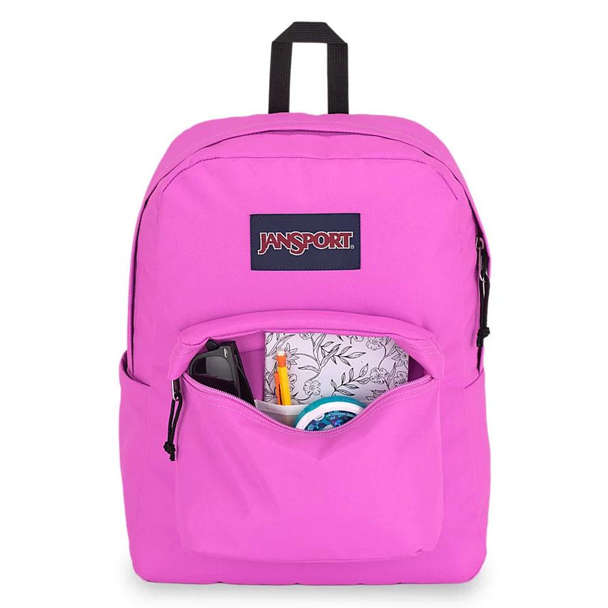 Pink JanSport SuperBreak® Plus Laptop Backpacks | US_JS447