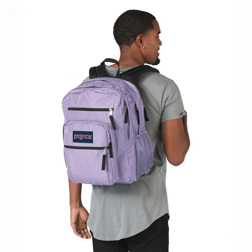 Purple JanSport BIG STUDENT Laptop Backpacks | US_JS384