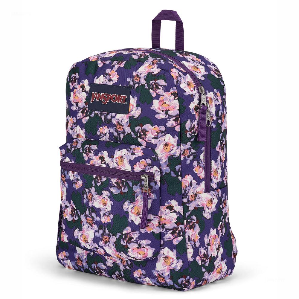 Purple JanSport CROSS TOWN School Backpacks | US_JS570