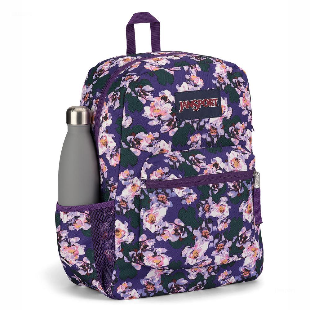 Purple JanSport CROSS TOWN School Backpacks | US_JS570