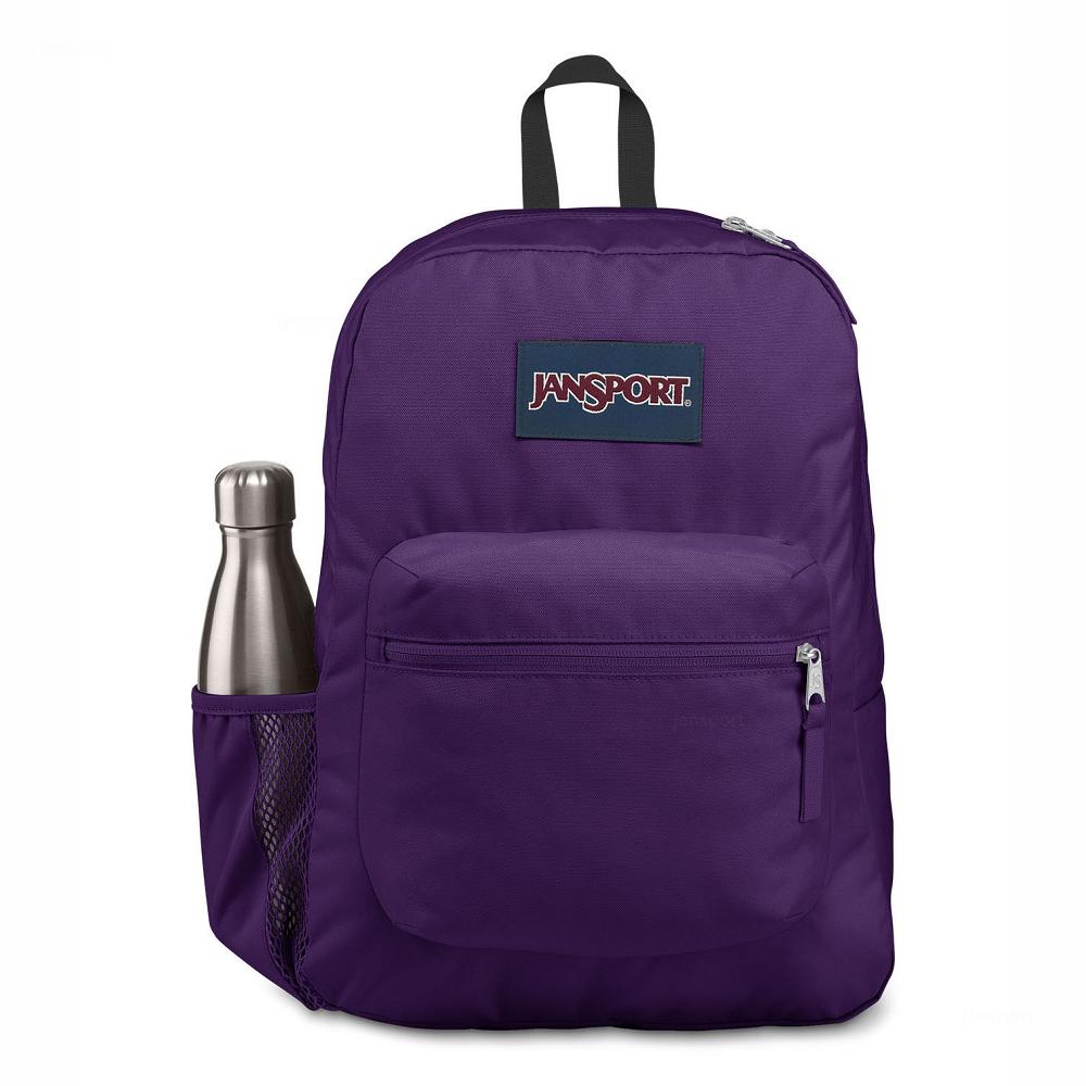 Purple JanSport CROSS TOWN School Backpacks | US_JS594