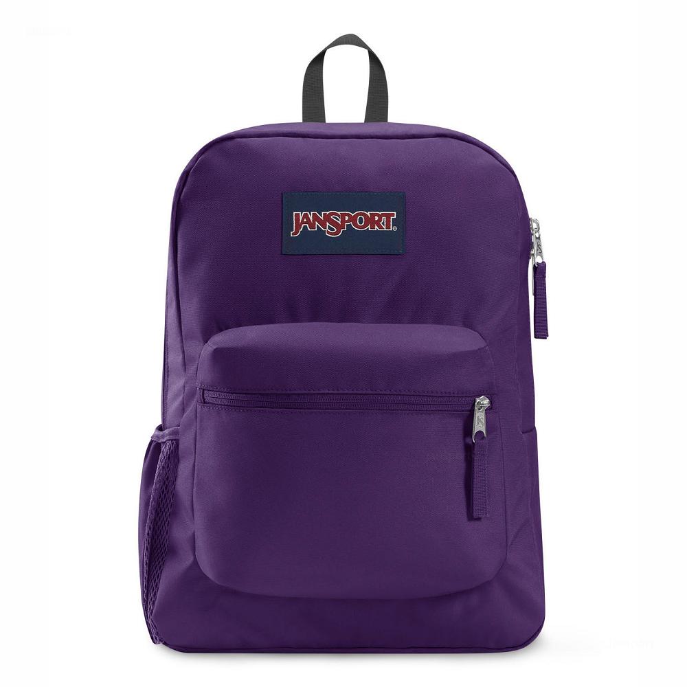 Purple JanSport CROSS TOWN School Backpacks | US_JS594