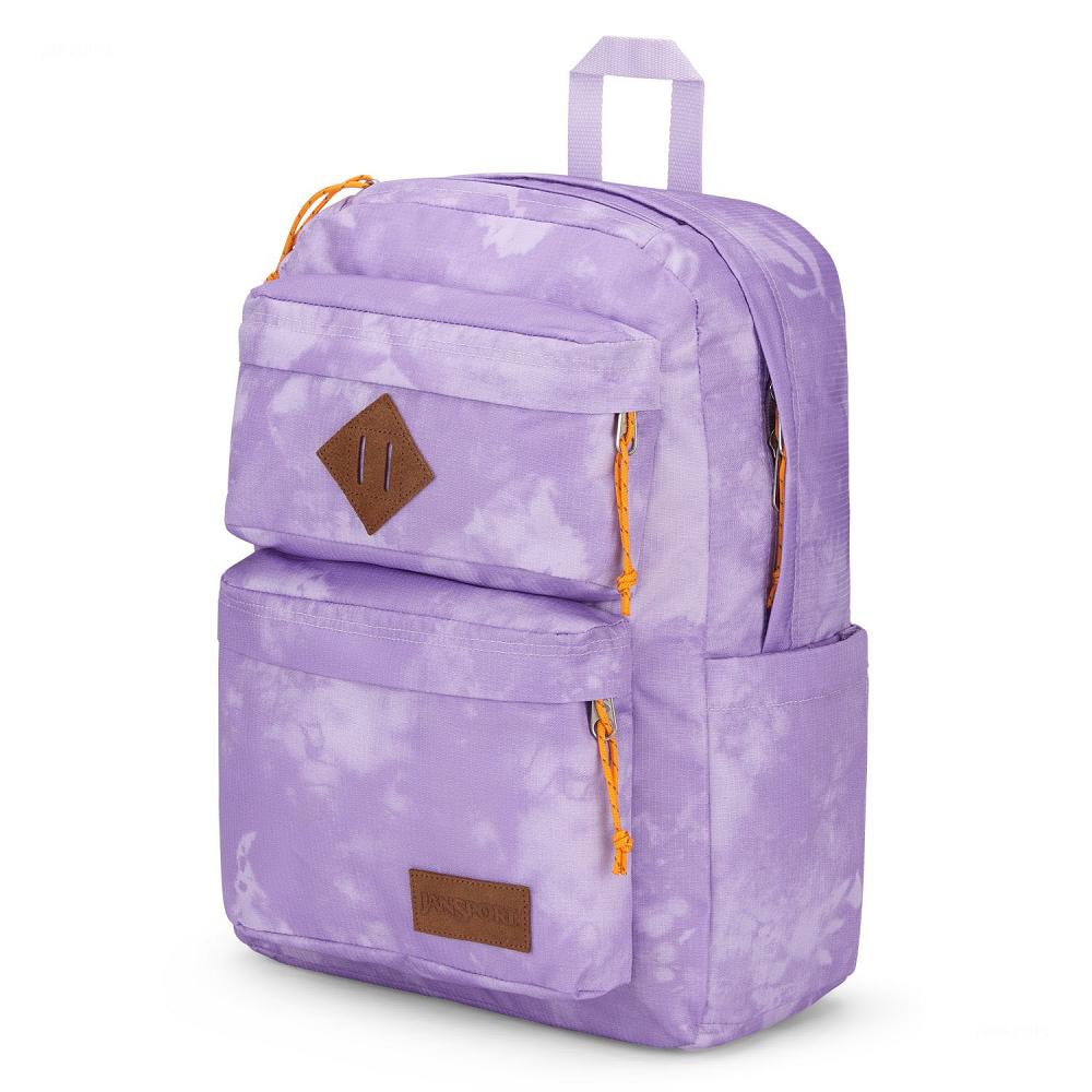 Purple JanSport Double Break Laptop Backpacks | US_JS486