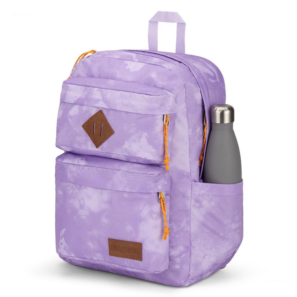 Purple JanSport Double Break Laptop Backpacks | US_JS486