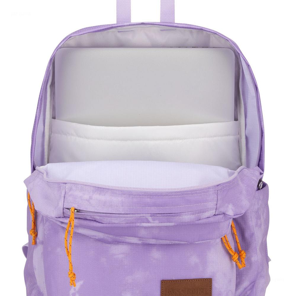 Purple JanSport Double Break Laptop Backpacks | US_JS486