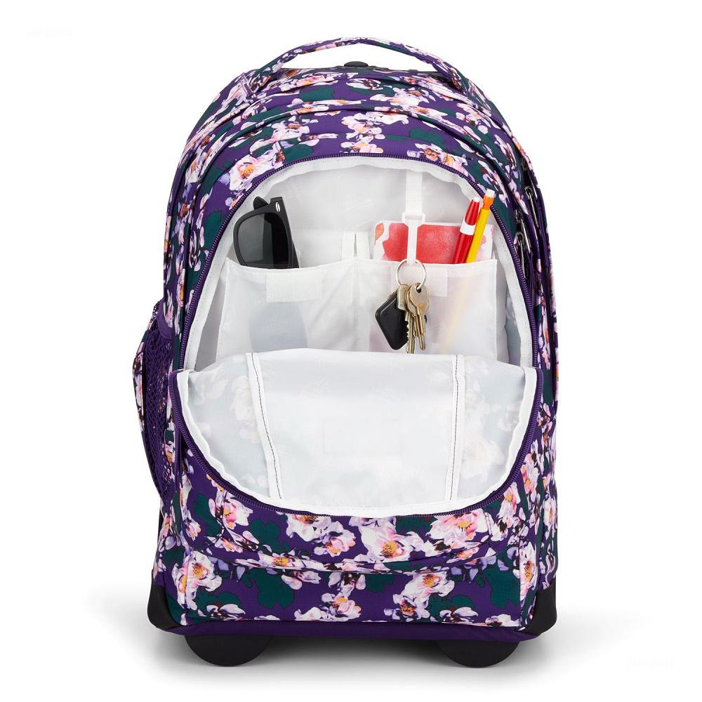 Purple JanSport Driver 8 Rolling Backpack | US_JS22B