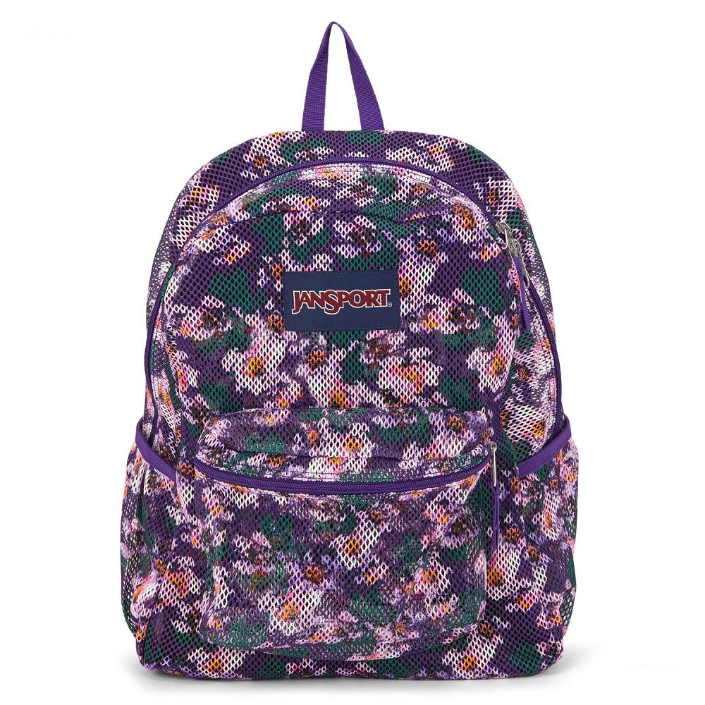 Purple JanSport ECO MESH PACK School Backpacks | US_JS235