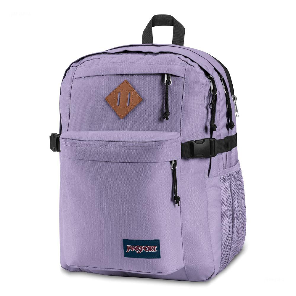 Purple JanSport Main Campus Laptop Backpacks | US_JS536