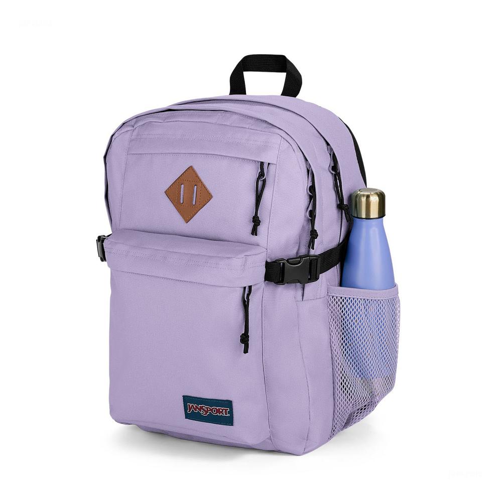 Purple JanSport Main Campus Laptop Backpacks | US_JS536