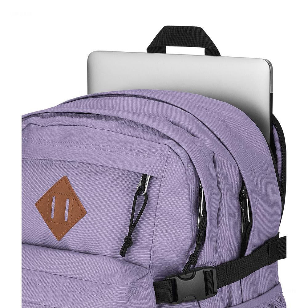 Purple JanSport Main Campus Laptop Backpacks | US_JS536