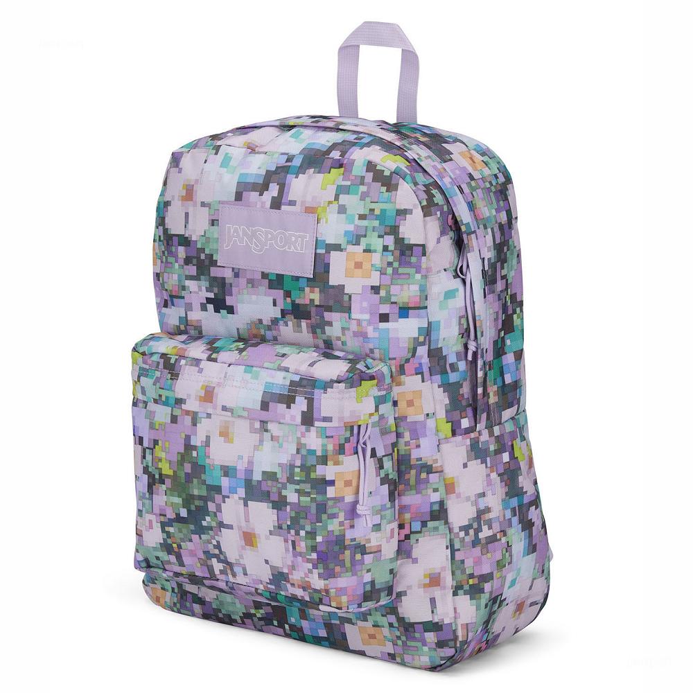 Purple JanSport SuperBreak® Plus Laptop Backpacks | US_JS021