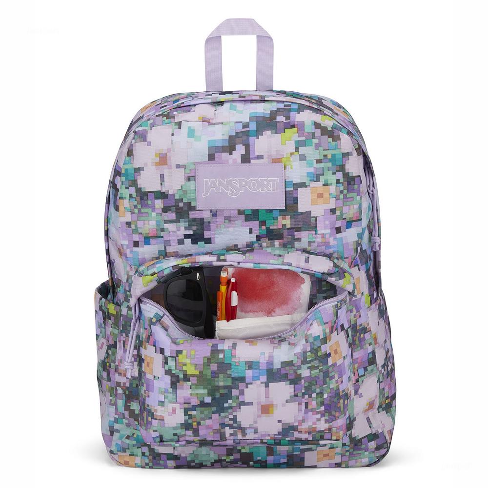 Purple JanSport SuperBreak® Plus Laptop Backpacks | US_JS021