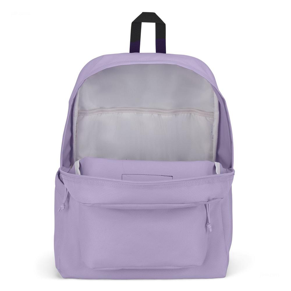 Purple JanSport SuperBreak® Plus Laptop Backpacks | US_JS248