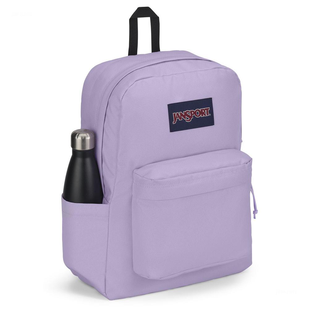 Purple JanSport SuperBreak® Plus Laptop Backpacks | US_JS248