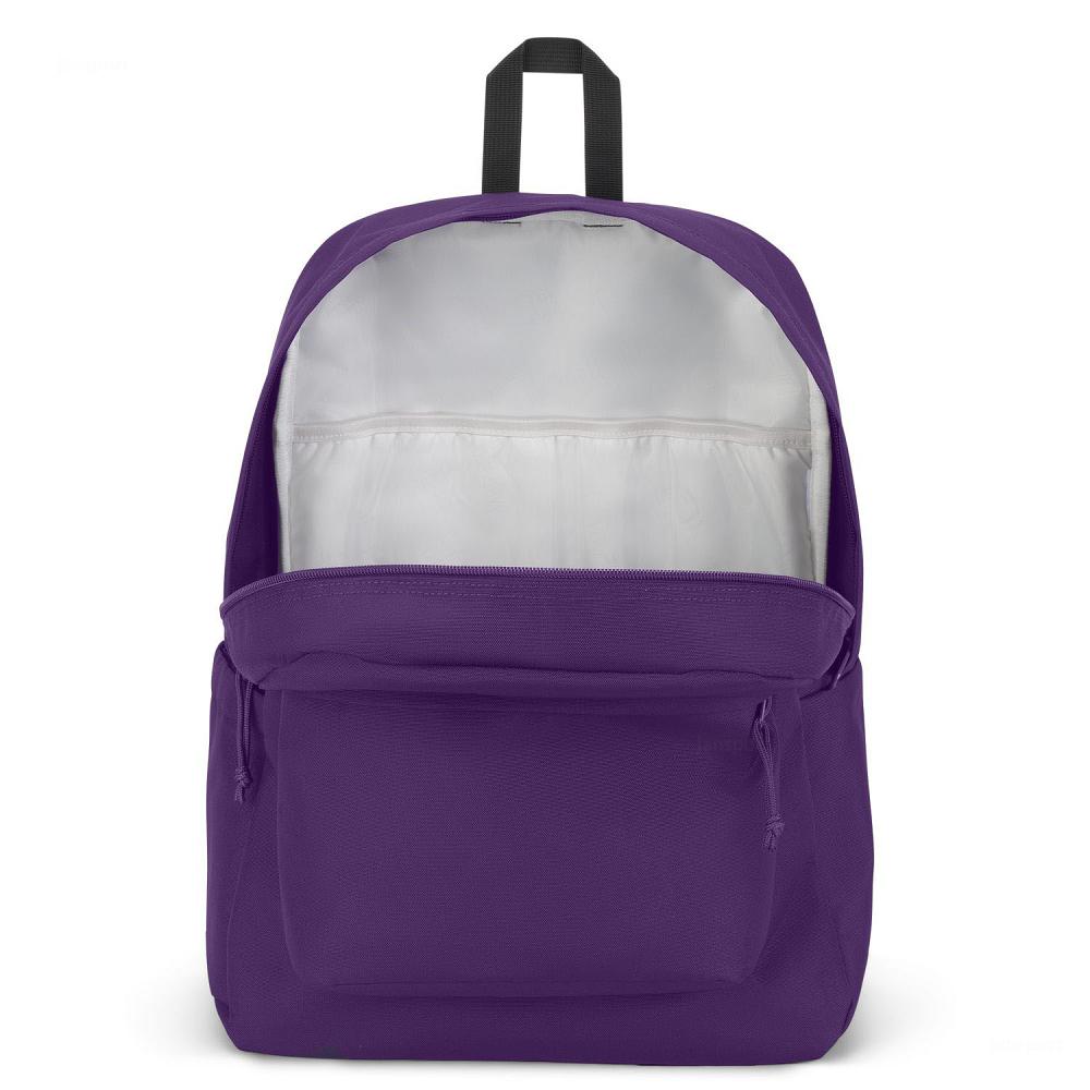 Purple JanSport SuperBreak® Plus Laptop Backpacks | US_JS519