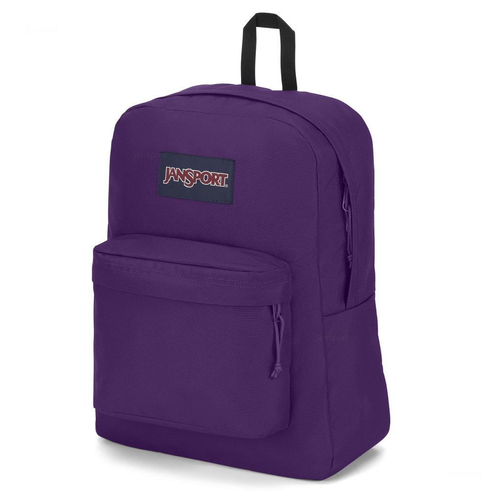 Purple JanSport SuperBreak® Plus Laptop Backpacks | US_JS519