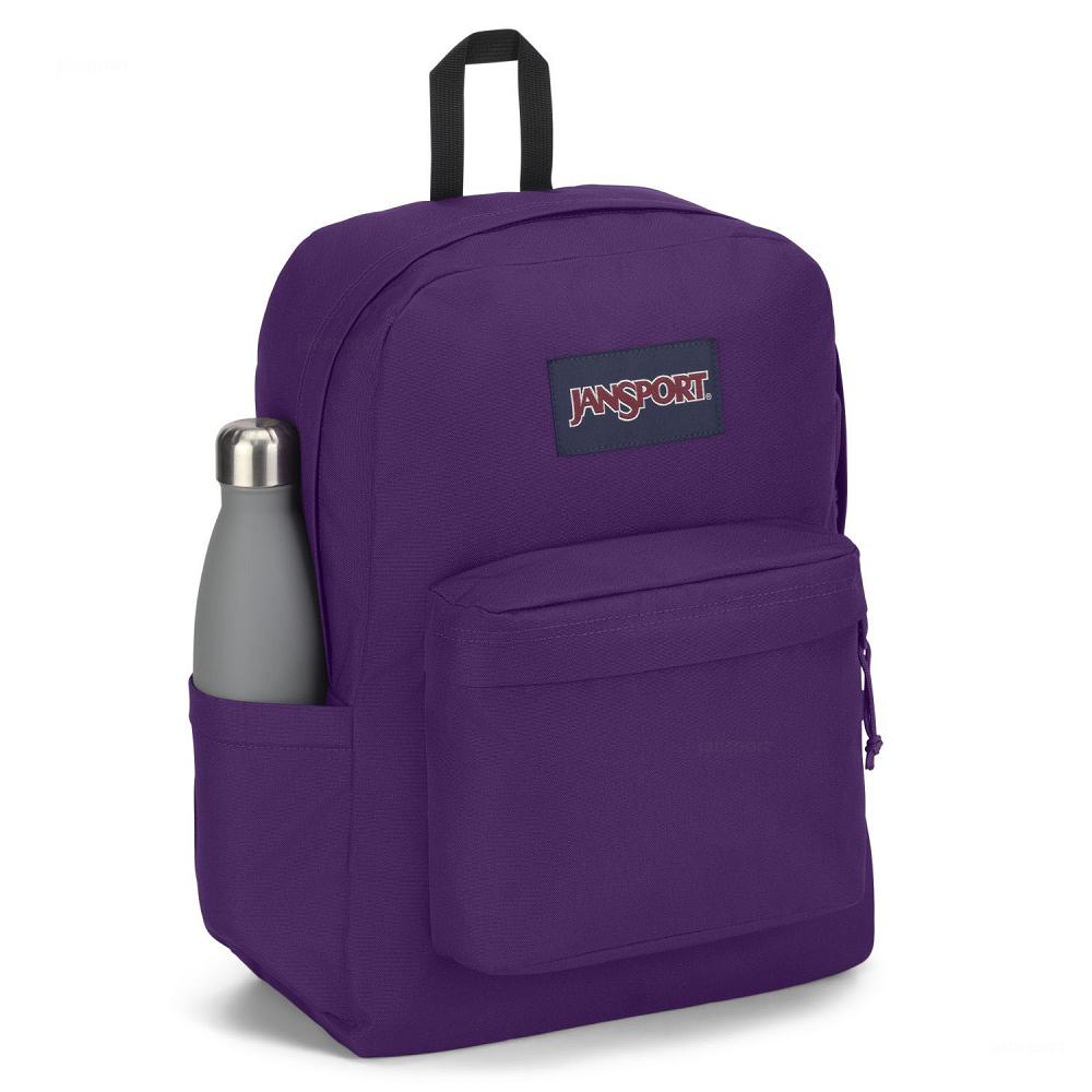 Purple JanSport SuperBreak® Plus Laptop Backpacks | US_JS519