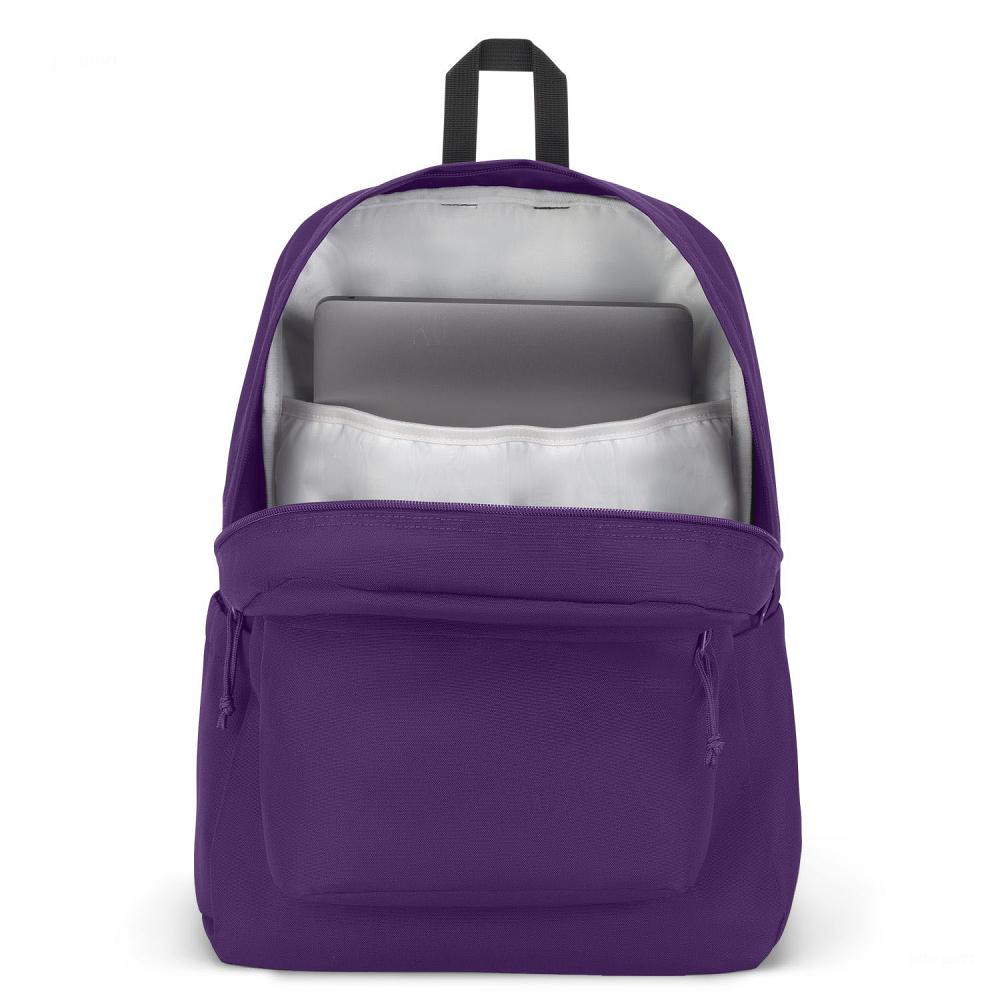 Purple JanSport SuperBreak® Plus Laptop Backpacks | US_JS519